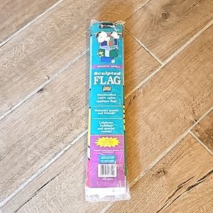 Peanuts Snoopy & Woodstock Sculpted Christmas Flag "Snoopy's Gifts" 28" x 40"